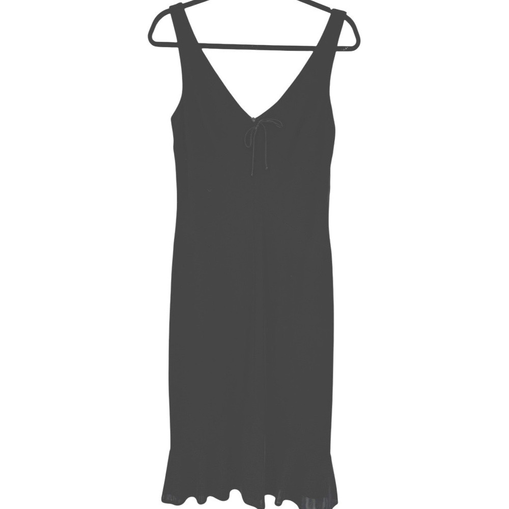 David Meister Black Sleeveless Babydoll Midi Dress‎ Size 6 Fairy Whimsigoth